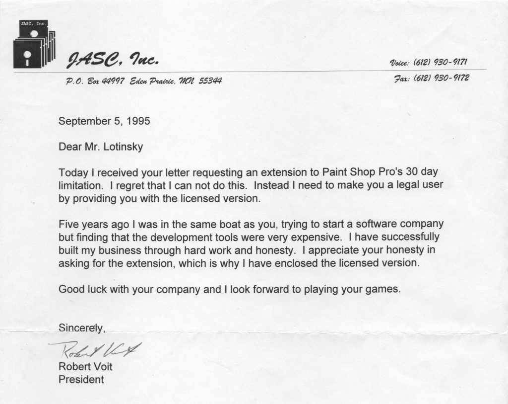 Robert Voit JASC Paint Shop Pro